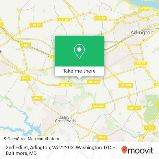2nd Edi St, Arlington, VA 22203 map