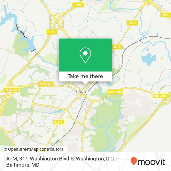 Mapa de ATM, 311 Washington Blvd S