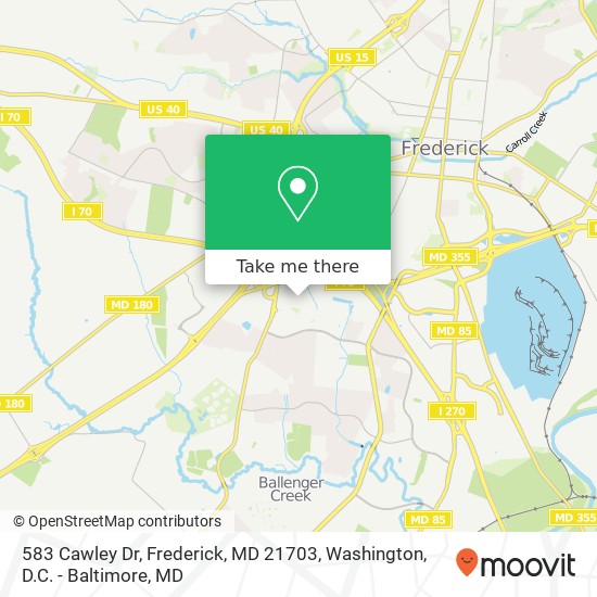 583 Cawley Dr, Frederick, MD 21703 map