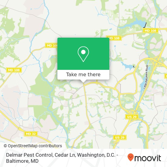 Delmar Pest Control, Cedar Ln map