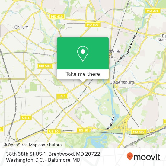 38th 38th St US-1, Brentwood, MD 20722 map