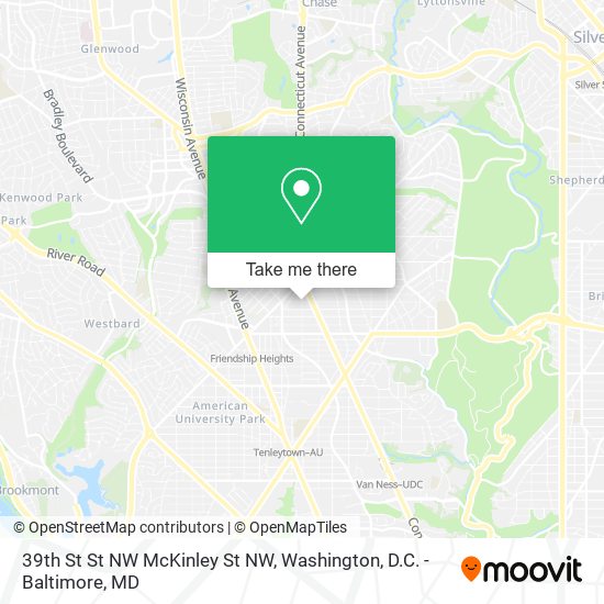 39th St St NW McKinley St NW map