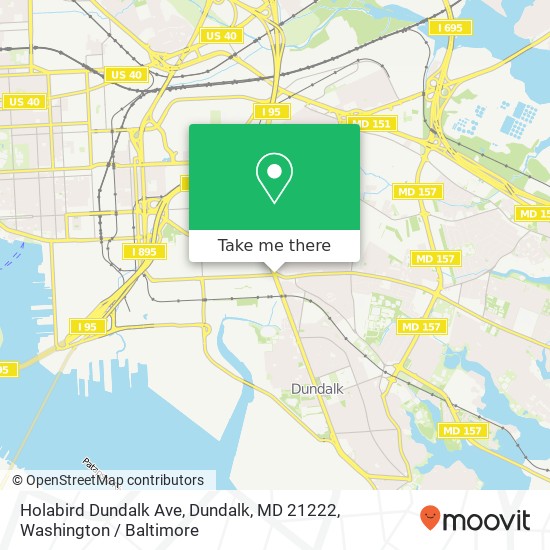 Holabird Dundalk Ave, Dundalk, MD 21222 map