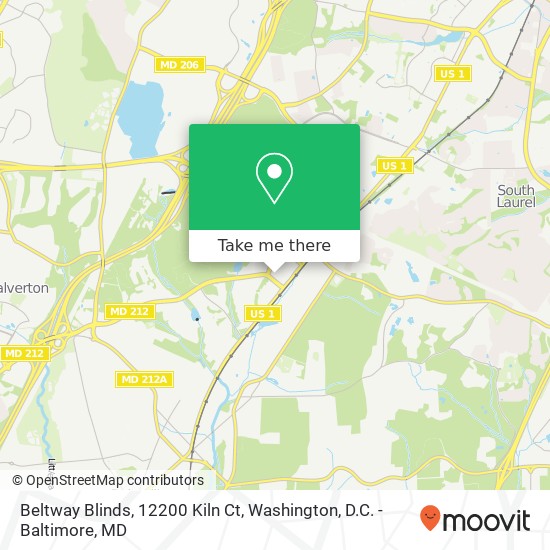 Beltway Blinds, 12200 Kiln Ct map