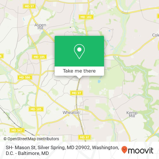 Mapa de SH- Mason St, Silver Spring, MD 20902