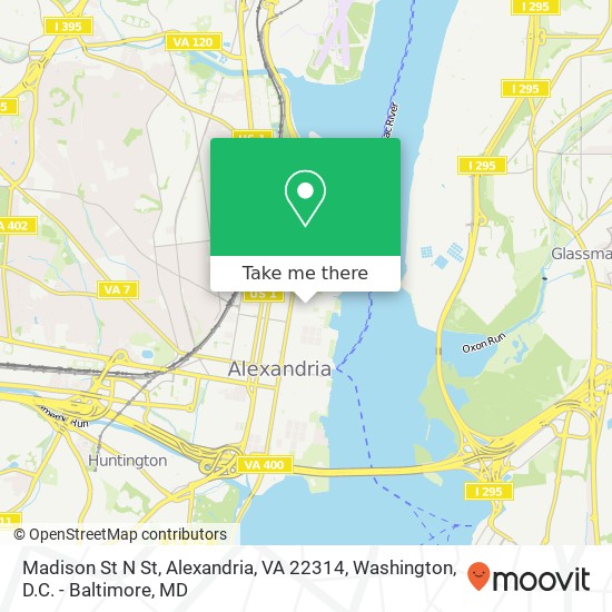 Madison St N St, Alexandria, VA 22314 map