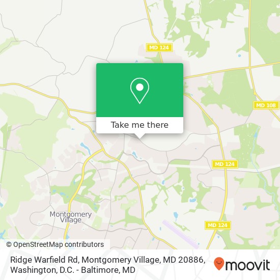 Ridge Warfield Rd, Montgomery Village, MD 20886 map