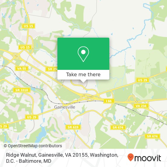 Ridge Walnut, Gainesville, VA 20155 map