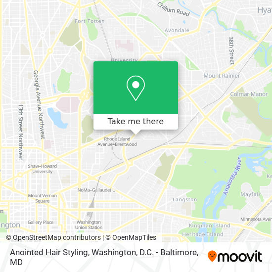 Anointed Hair Styling map