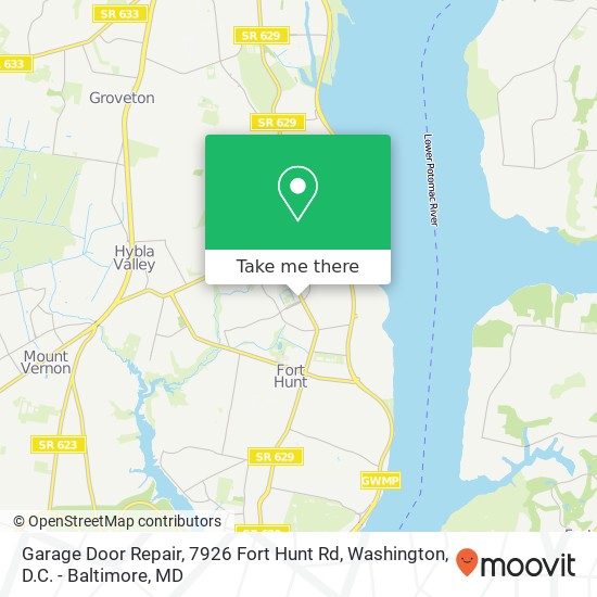 Garage Door Repair, 7926 Fort Hunt Rd map