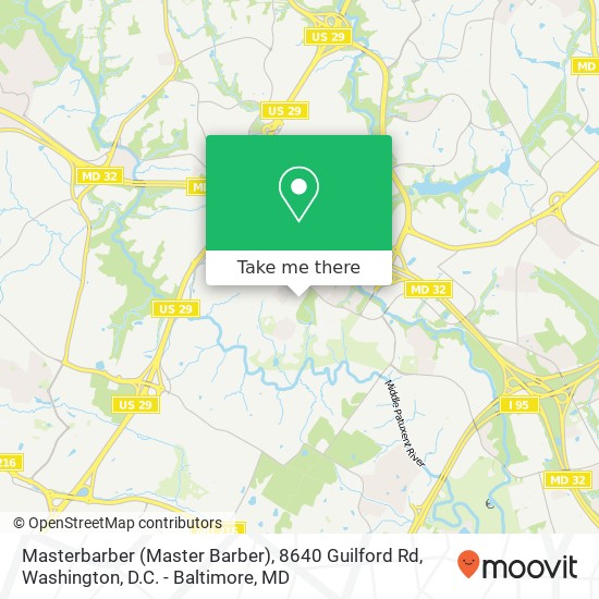 Masterbarber (Master Barber), 8640 Guilford Rd map