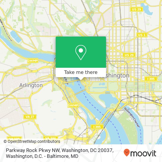 Parkway Rock Pkwy NW, Washington, DC 20037 map