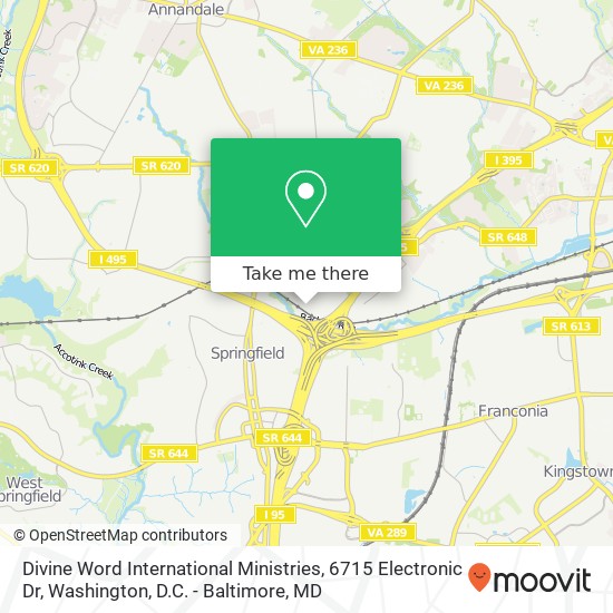 Divine Word International Ministries, 6715 Electronic Dr map