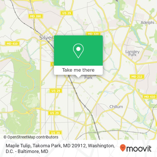 Maple Tulip, Takoma Park, MD 20912 map