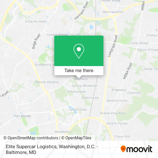 Elite Supercar Logistics map