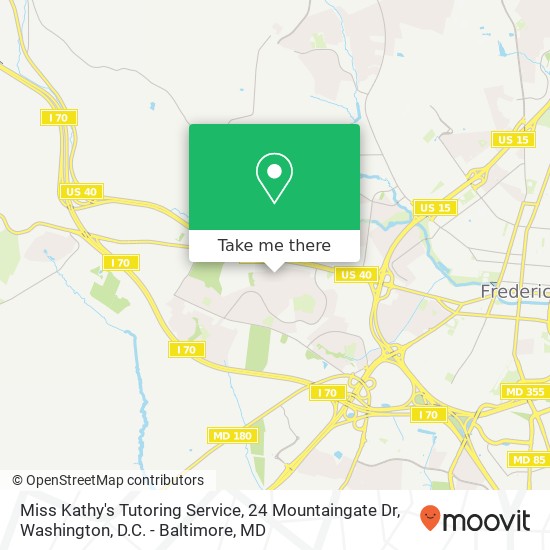 Mapa de Miss Kathy's Tutoring Service, 24 Mountaingate Dr