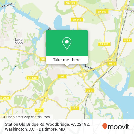 Mapa de Station Old Bridge Rd, Woodbridge, VA 22192