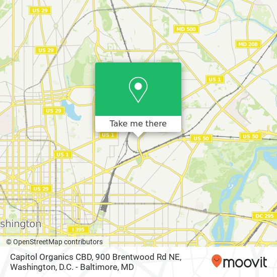 Capitol Organics CBD, 900 Brentwood Rd NE map