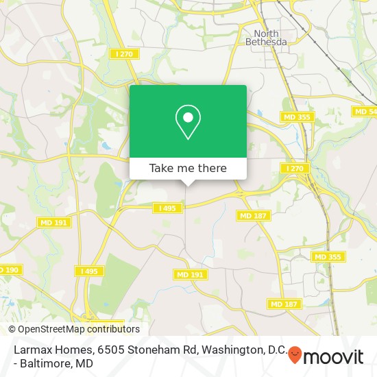 Mapa de Larmax Homes, 6505 Stoneham Rd