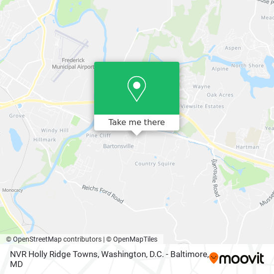 Mapa de NVR Holly Ridge Towns