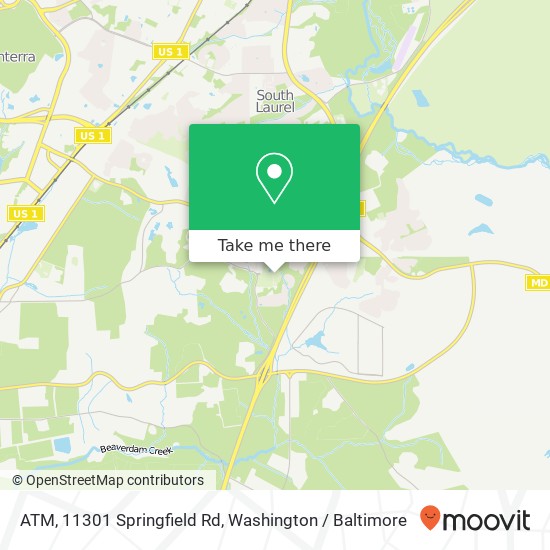 ATM, 11301 Springfield Rd map