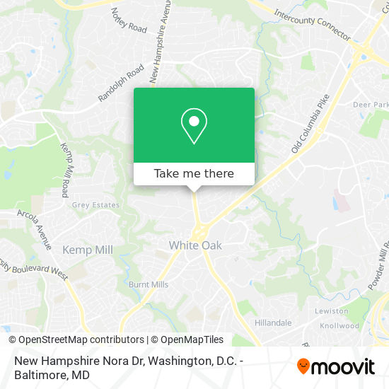 New Hampshire Nora Dr map