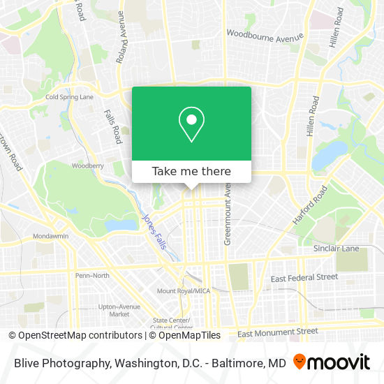 Blive Photography map