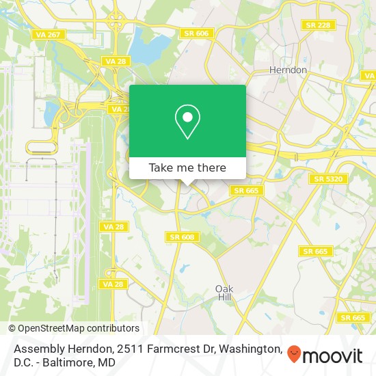 Assembly Herndon, 2511 Farmcrest Dr map