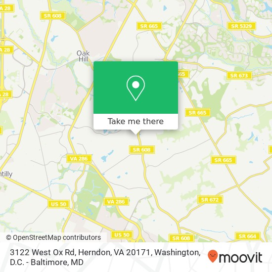 3122 West Ox Rd, Herndon, VA 20171 map