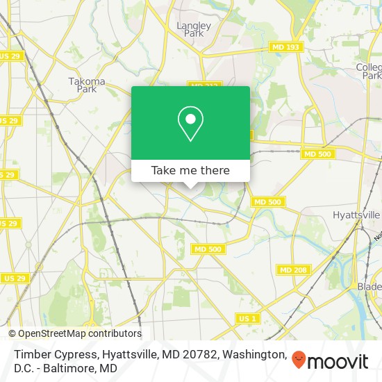 Timber Cypress, Hyattsville, MD 20782 map