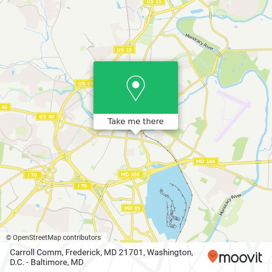 Carroll Comm, Frederick, MD 21701 map