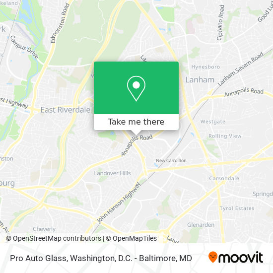 Mapa de Pro Auto Glass