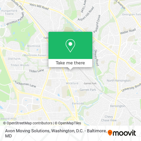 Avon Moving Solutions map