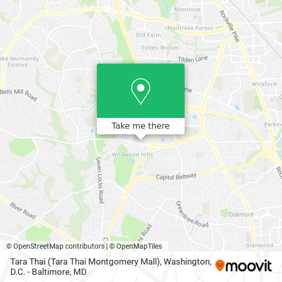 Tara Thai (Tara Thai Montgomery Mall) map