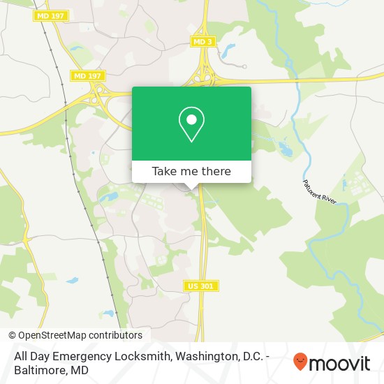 All Day Emergency Locksmith, 16451 Excalibur Rd map