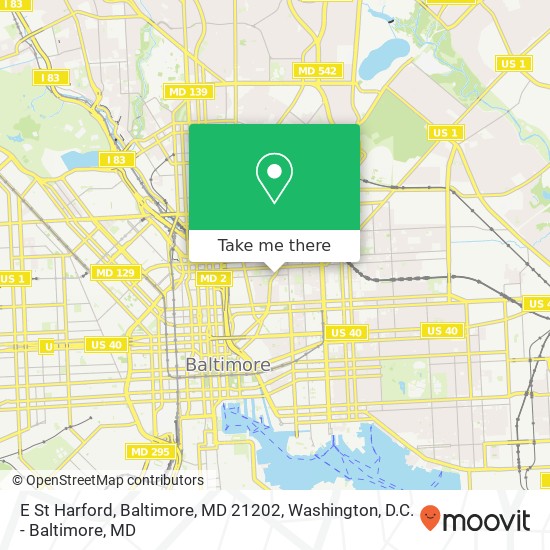 E St Harford, Baltimore, MD 21202 map