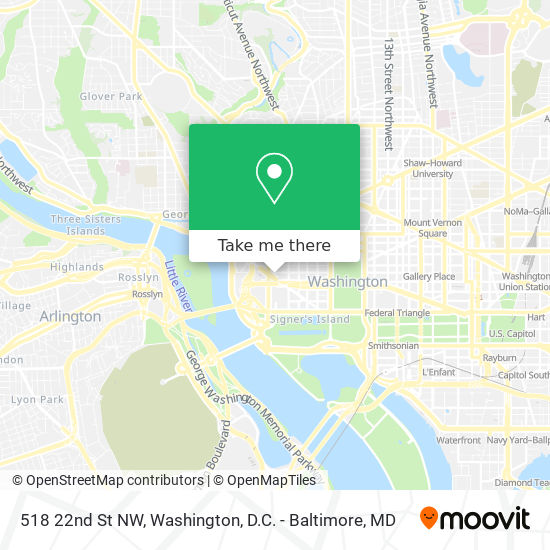 518 22nd St NW map