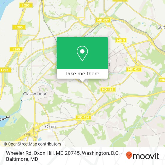 Wheeler Rd, Oxon Hill, MD 20745 map