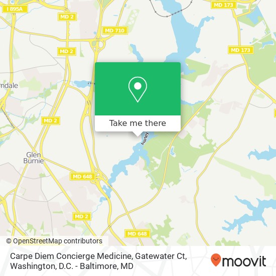 Carpe Diem Concierge Medicine, Gatewater Ct map