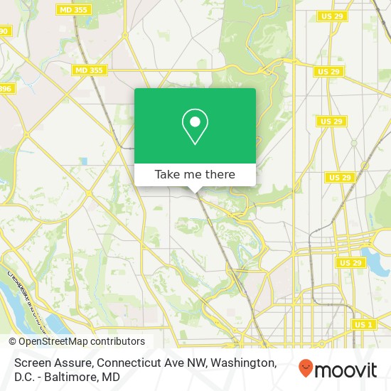 Mapa de Screen Assure, Connecticut Ave NW