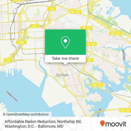 Mapa de Affordable Radon Reduction, Northship Rd