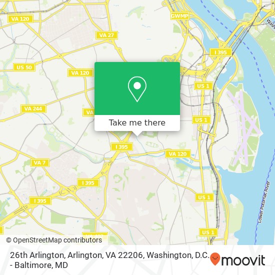 26th Arlington, Arlington, VA 22206 map
