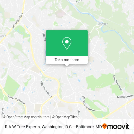 R A W Tree Experts map