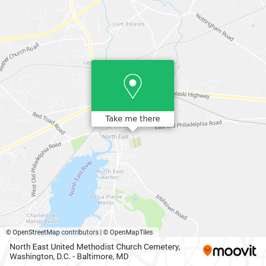 Mapa de North East United Methodist Church Cemetery