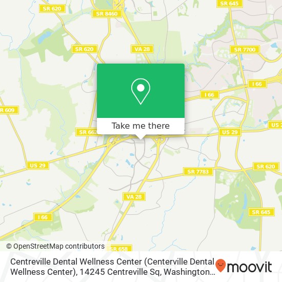 Centreville Dental Wellness Center (Centerville Dental Wellness Center), 14245 Centreville Sq map
