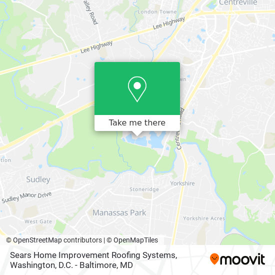 Sears Home Improvement Roofing Systems map