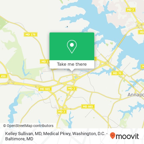 Mapa de Kelley Sullivan, MD, Medical Pkwy