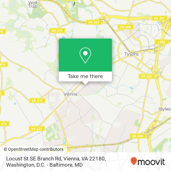 Locust St SE Branch Rd, Vienna, VA 22180 map