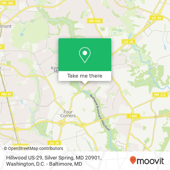 Hillwood US-29, Silver Spring, MD 20901 map