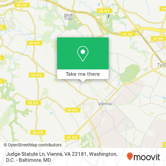 Mapa de Judge Statute Ln, Vienna, VA 22181